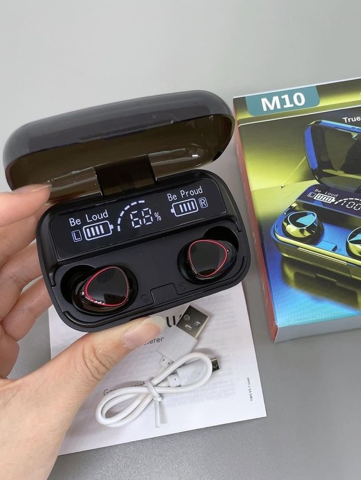 New M10 Earbuds TWS Bluetooth Headphones 3500mAh Charging Box Wireless Earphones With Microphone 9D Air buds Stereo Sports Waterproof Ear buds Headset