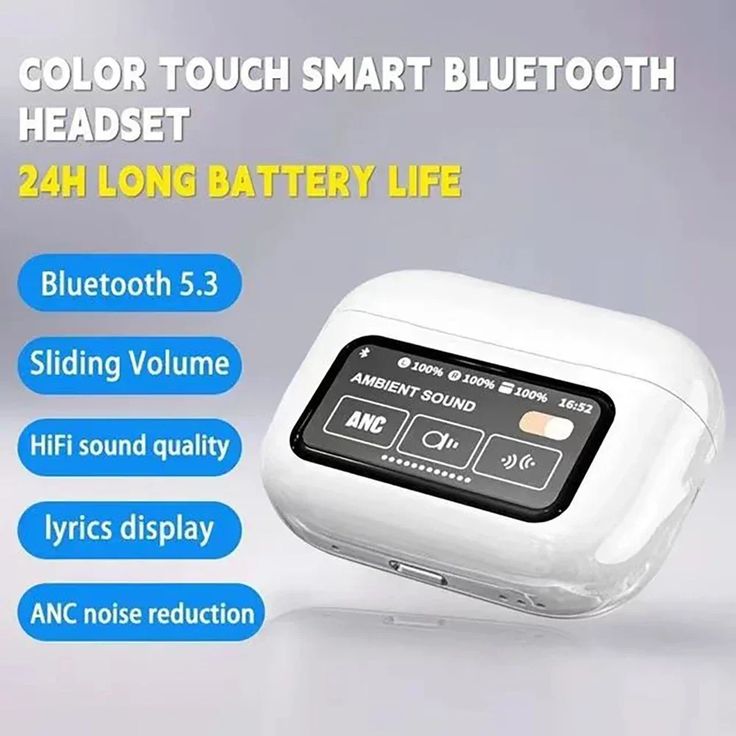 "AirPods A9: Touch Screen Control + ANC + Free shipping