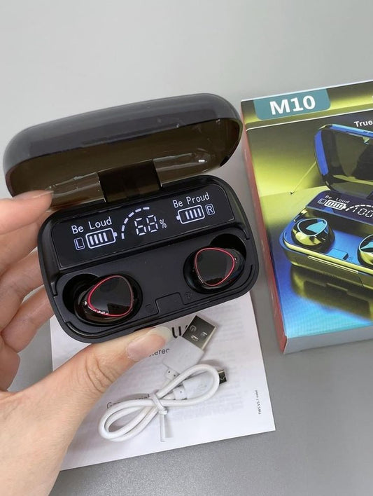 New M10 Earbuds TWS Bluetooth Headphones 3500mAh Charging Box Wireless Earphones With Microphone 9D Air buds Stereo Sports Waterproof Ear buds Headset