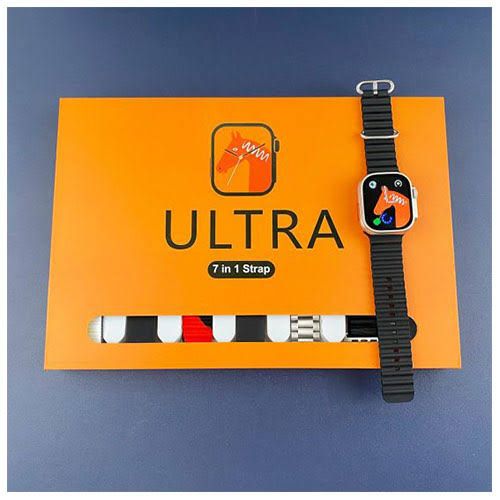 7 in 1 Ultra Smart watch For Boys and Girls - Smart watch with 7 straps